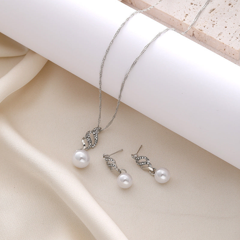 Pendant Necklace And Earrings