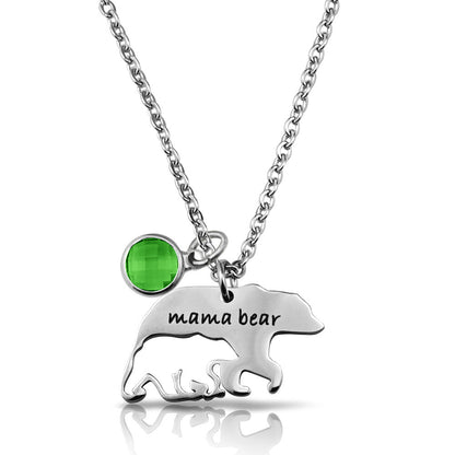 Jewelry Necklace Mother Bear