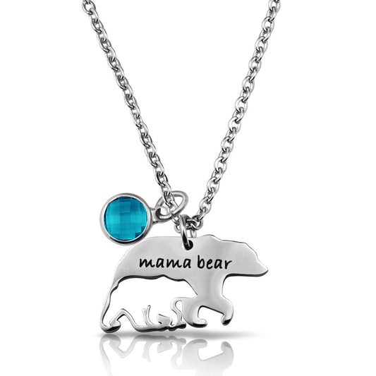 Jewelry Necklace Mother Bear