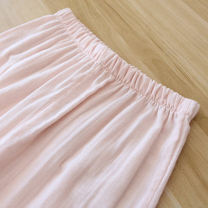 Three-piece Cotton Gauze Pajamas