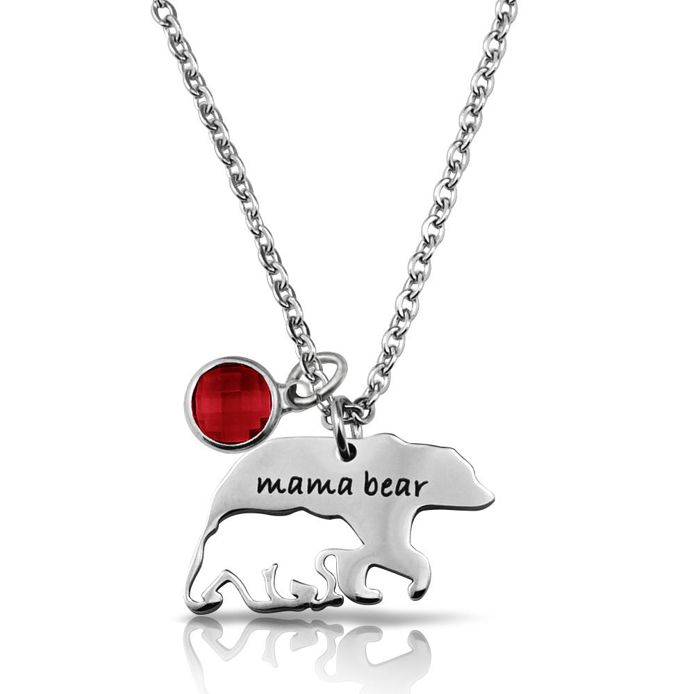 Jewelry Necklace Mother Bear