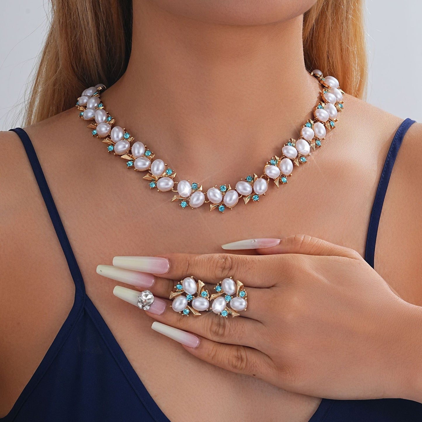 Necklace And Earrings Suite