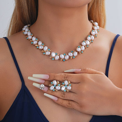 Necklace And Earrings Suite