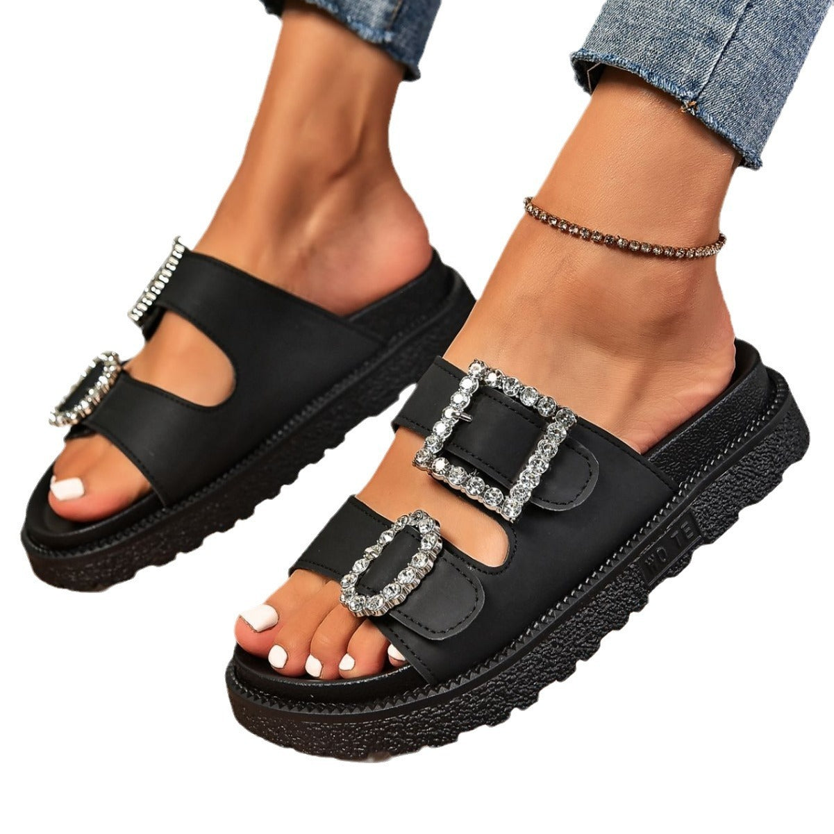 Buckle Platform Sandals