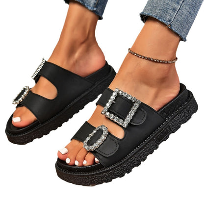 Buckle Platform Sandals
