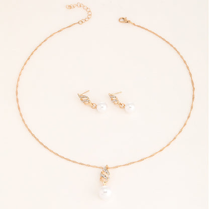 Pendant Necklace And Earrings